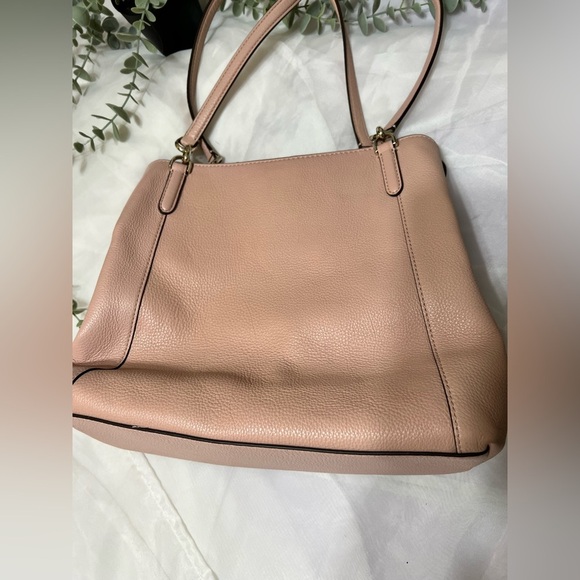 Kate Spade Jackson Large Light Pink Leather Shoulder Bag Triple Compartment EUC - Picture 6 of 15